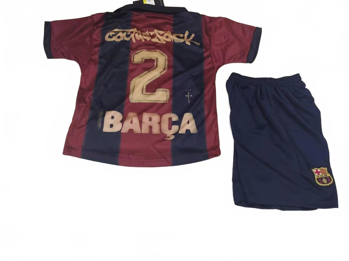 Barcelona 25/26 Nike Kids Retro Kit - Maroon - Inc Socks