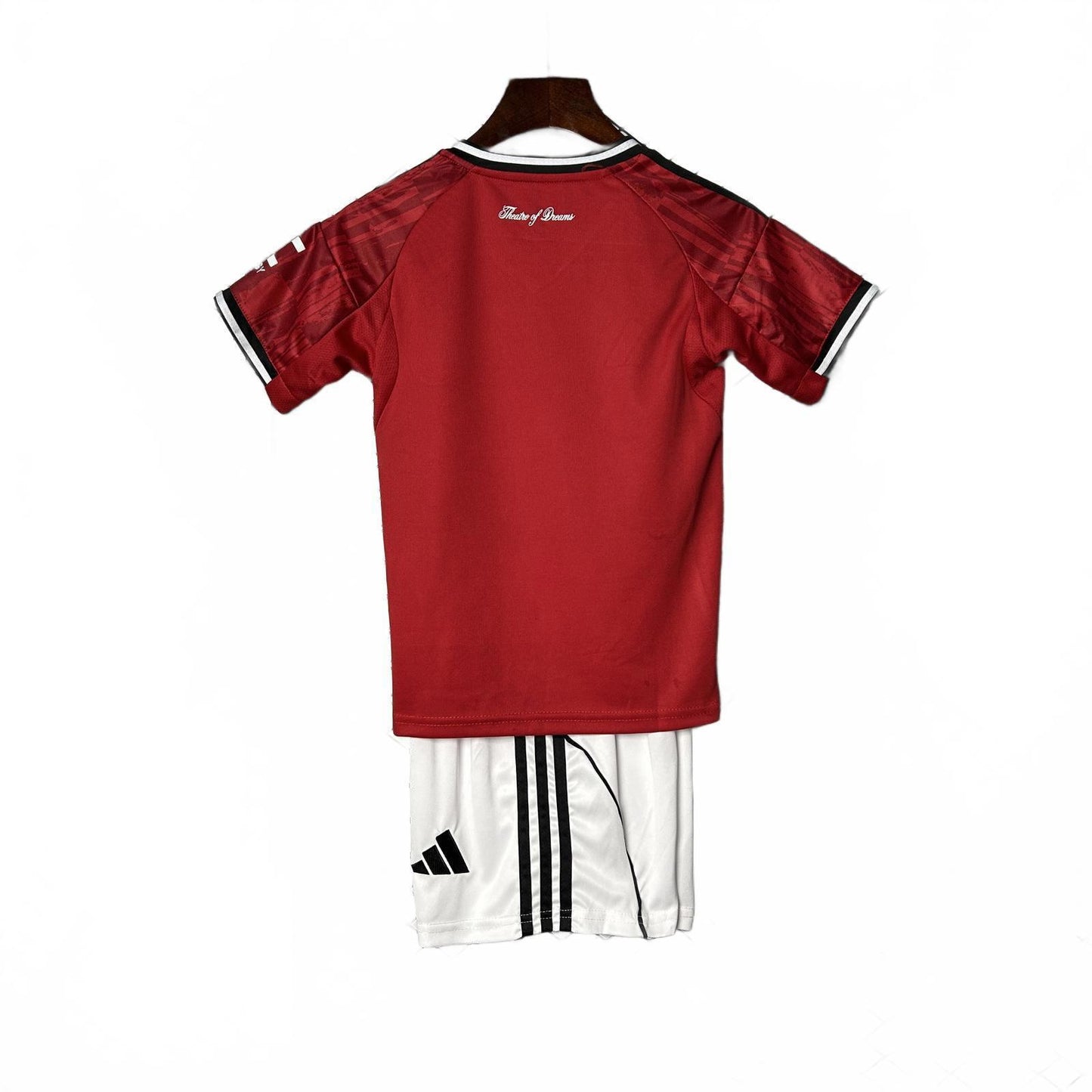 Manchester United 25/26 Adidas Kids Home Kit - Inc Socks