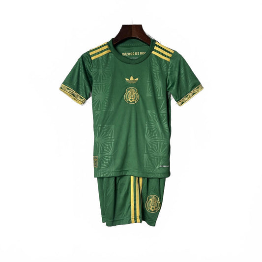Mexico 2025 Kids Adidas Football Kit - Green - Size 16 - 2/4 Yrs Inc Socks