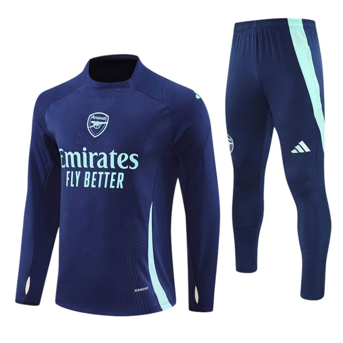 Arsenal Adidas Kids Tracksuit - Blue & Turquoise