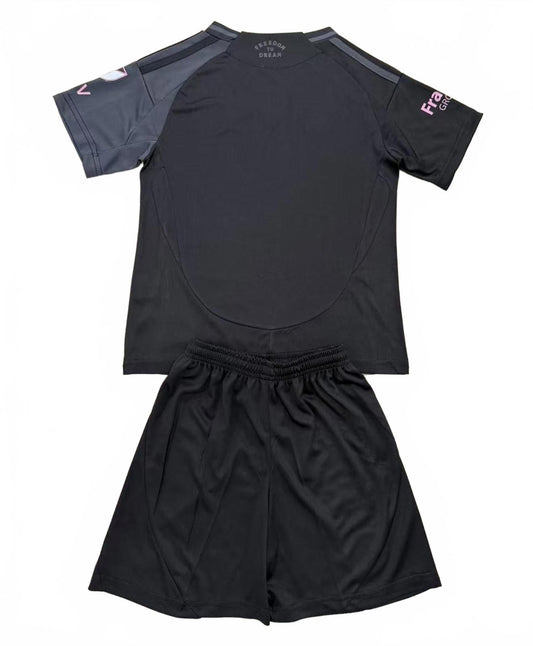 Inter Miami 25/26 Adidas Kids Away Kit - Black - Inc Socks