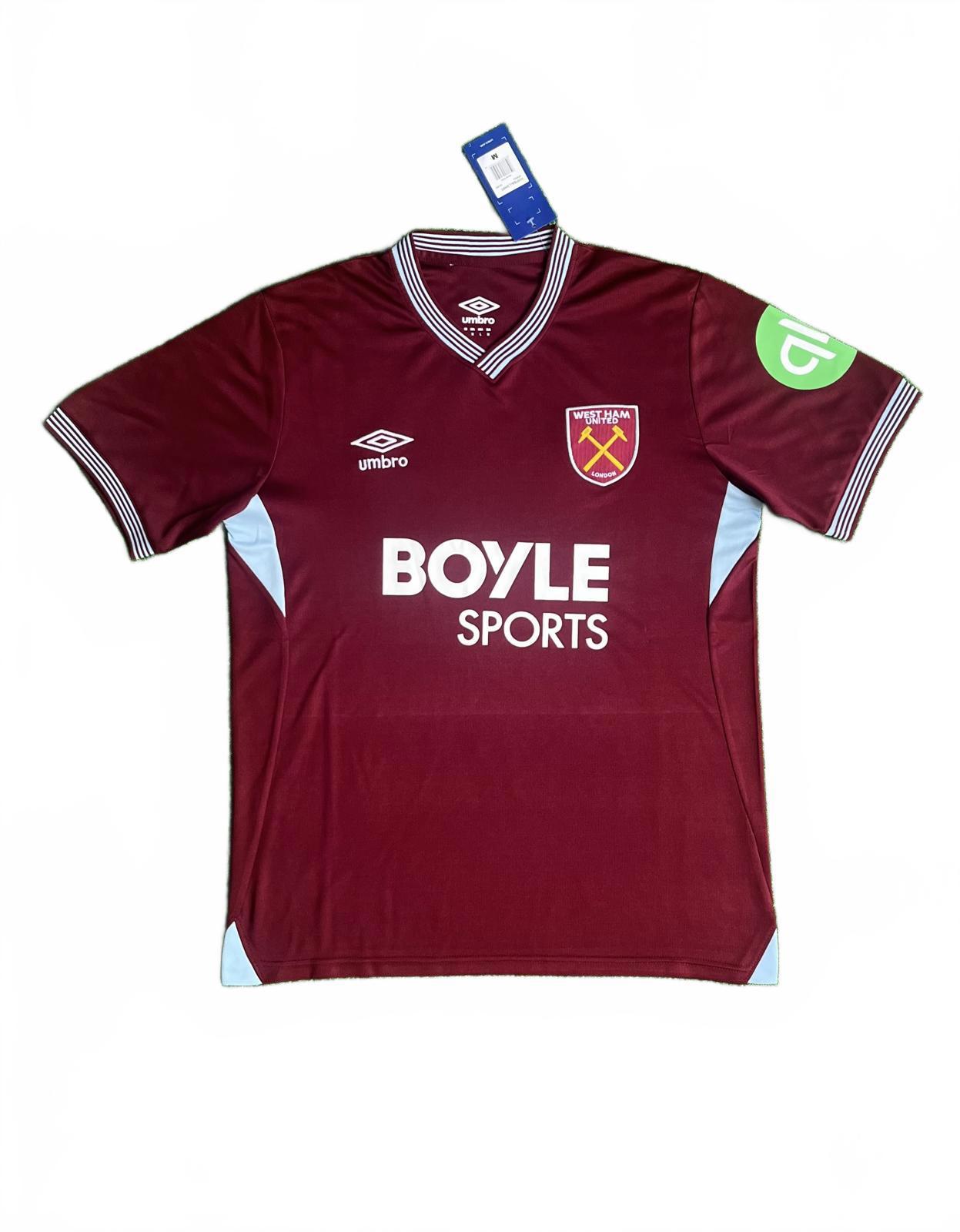 West Ham 25/26 Umbro Home Jersey - Claret - Fan Version