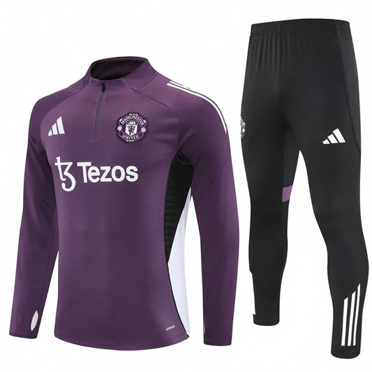 Manchester United 25/26 Adidas Tracksuit - Purple
