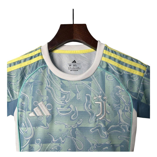 Juventus FC Adidas 25/26 Kids Away Kit - Inc Socks