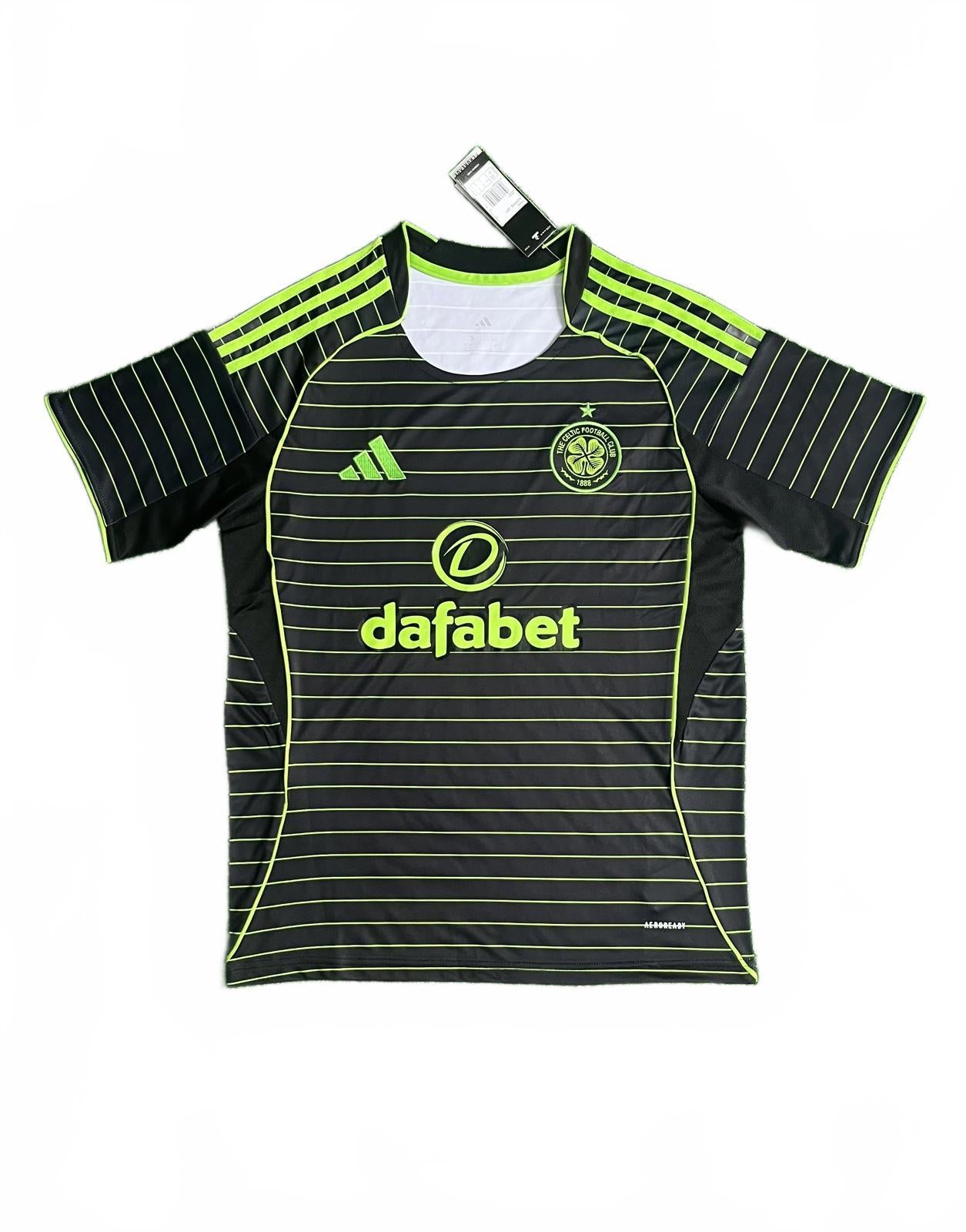 Celtic 25/26 Adidas Away Jersey - Black - Fan Version