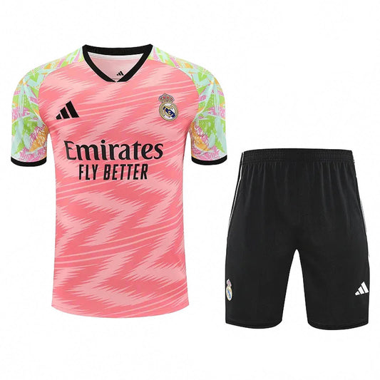 Real Madrid Adidas 25/26 Training Kit - Pink & Black - Size Large