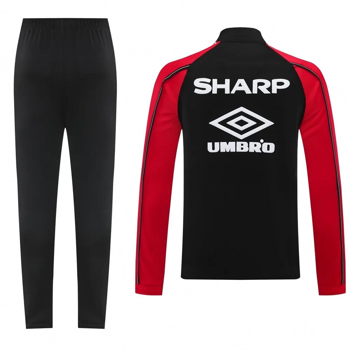 Manchester United 25/26 Umbro Men's Tracksuit - Black and Red