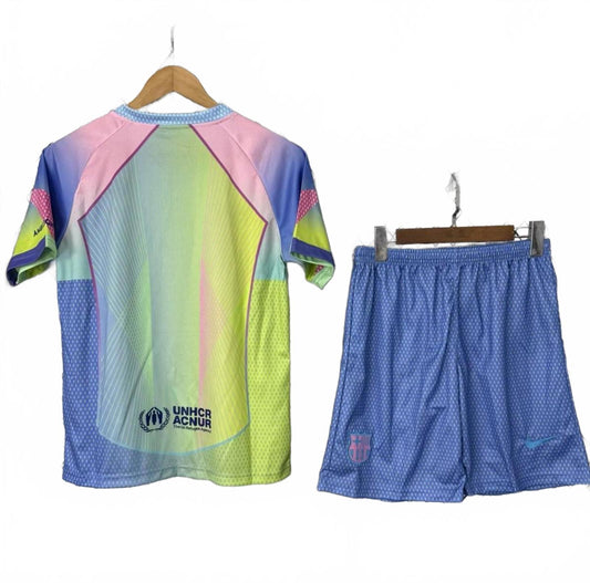Barcelona 25/26 Nike Kids Kit - Rainbow - Inc Socks