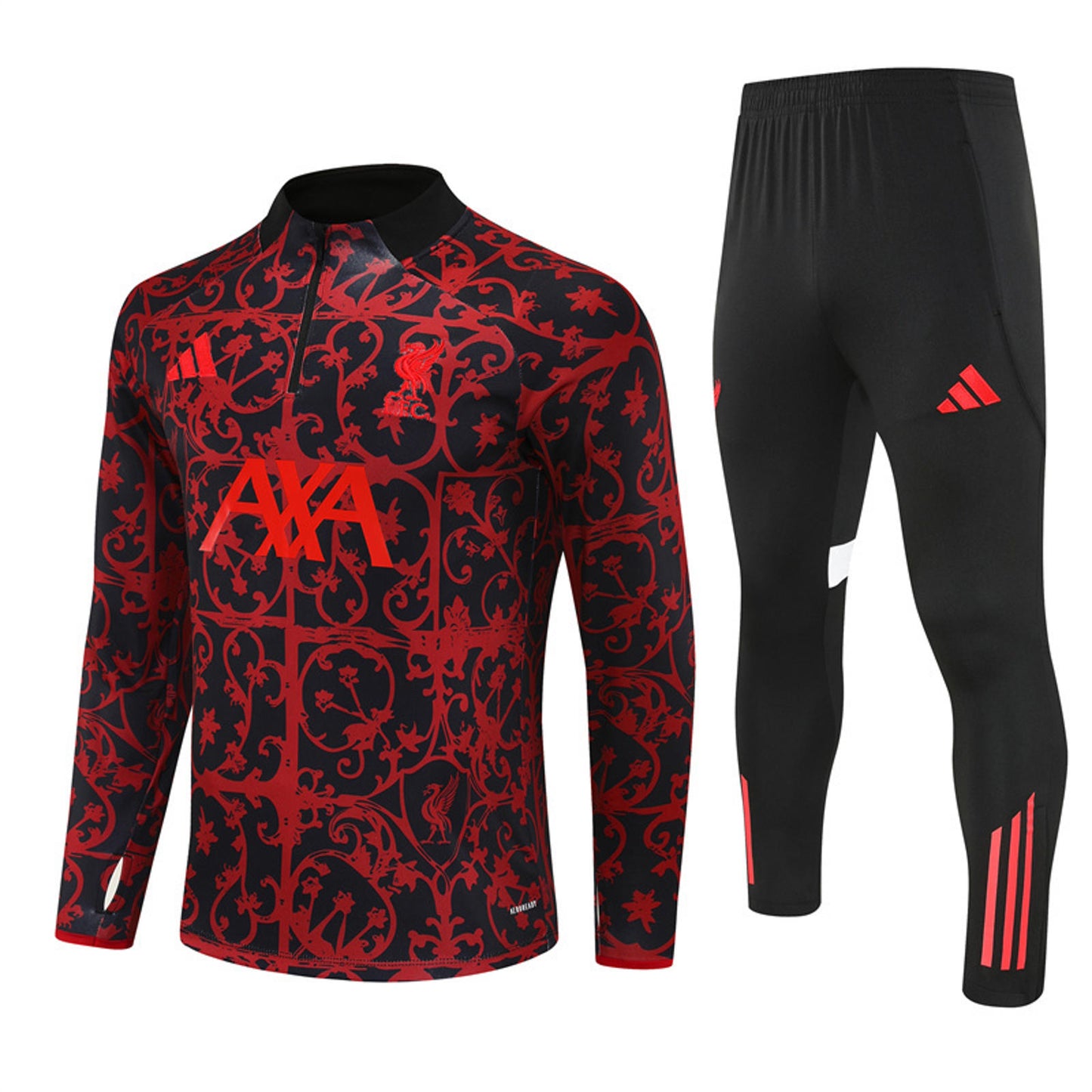 Liverpool 25/26 Adidas Tracksuit - Red & Black