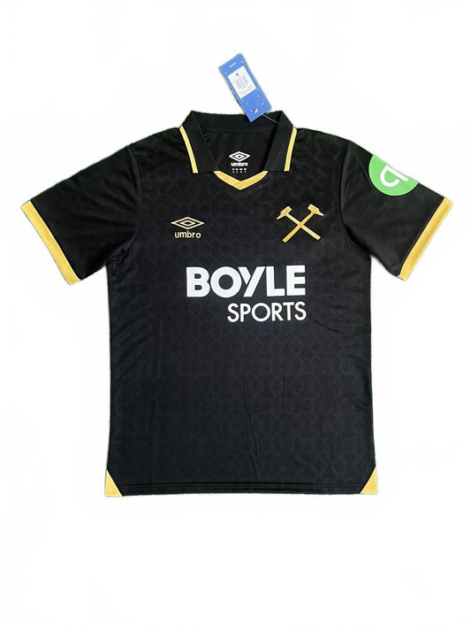 West Ham 25/26 Umbro Third Jersey - Black - Fan Version