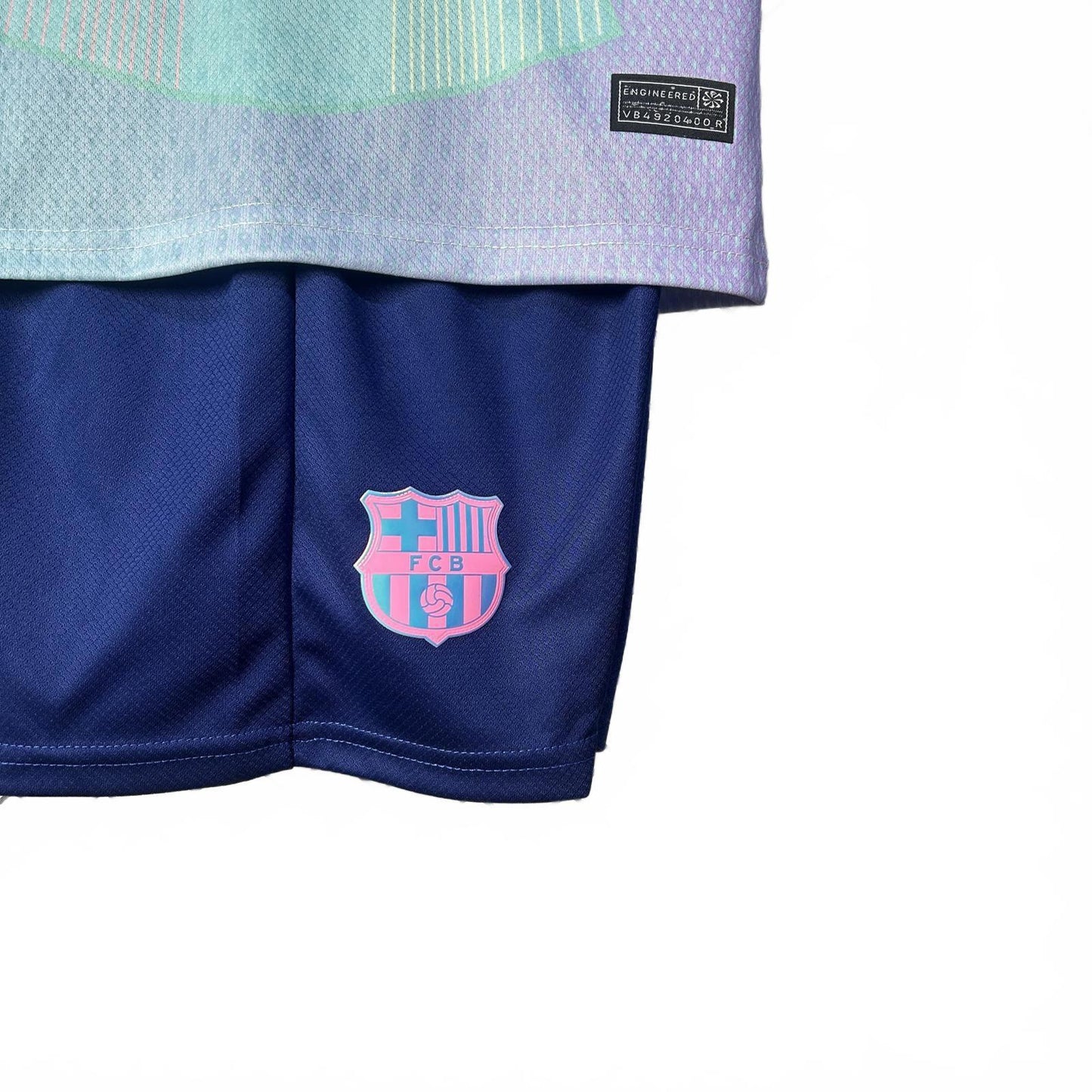 Barcelona 25/26 Nike Kids Kit - Pale Blue - Inc Socks