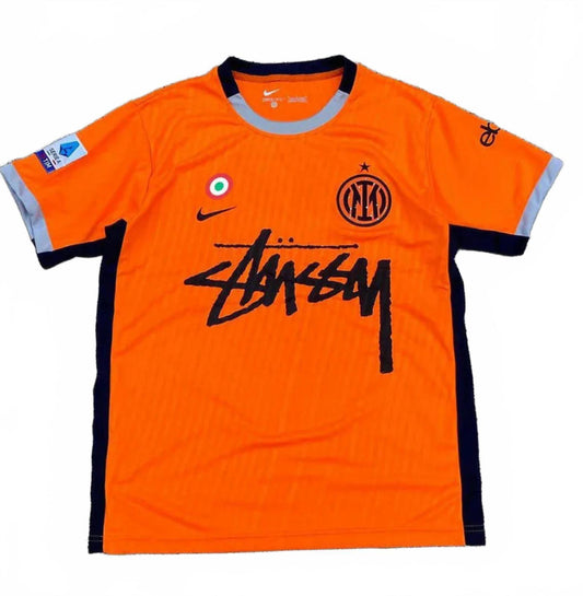 Inter Milan Nike x Stüssy Collab Away Jersey - Orange - Size Large