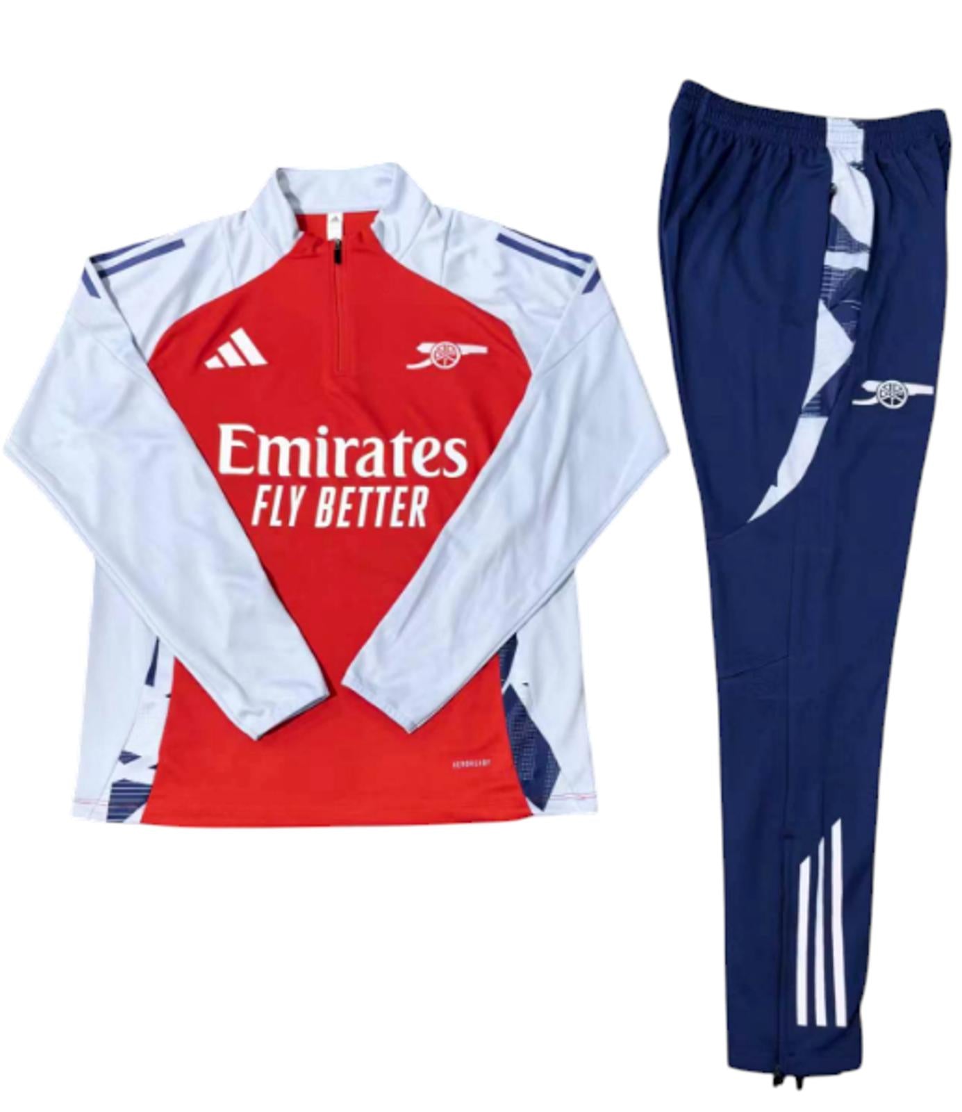 Arsenal Adidas Kids Tracksuit - Red, White & Navy