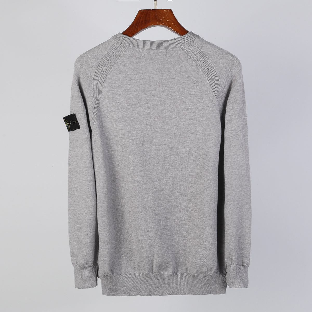 Stone Island Virgin Wool Crew Neck Sweater