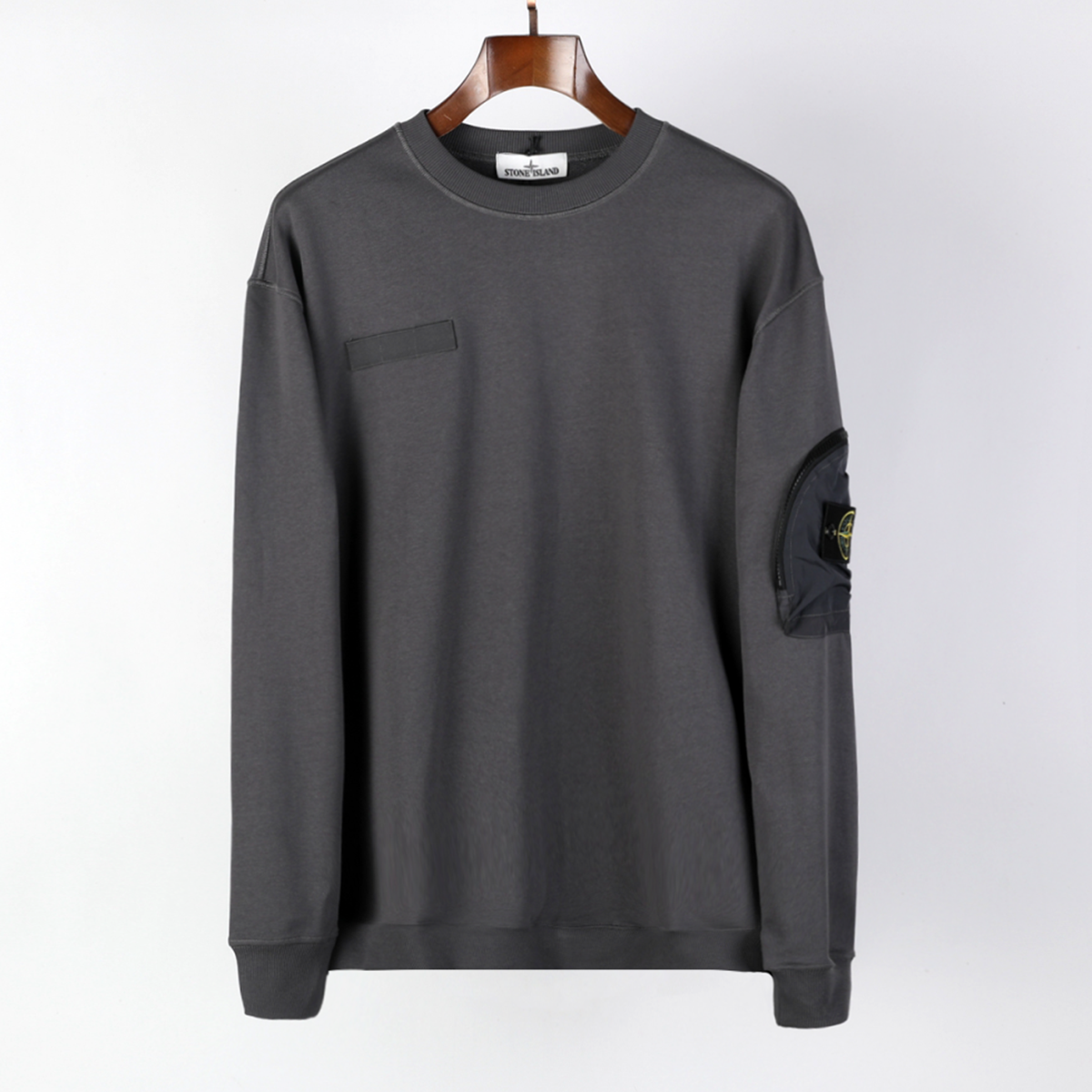 Stone Island Zip Sleeve Pocket Sweatshirt