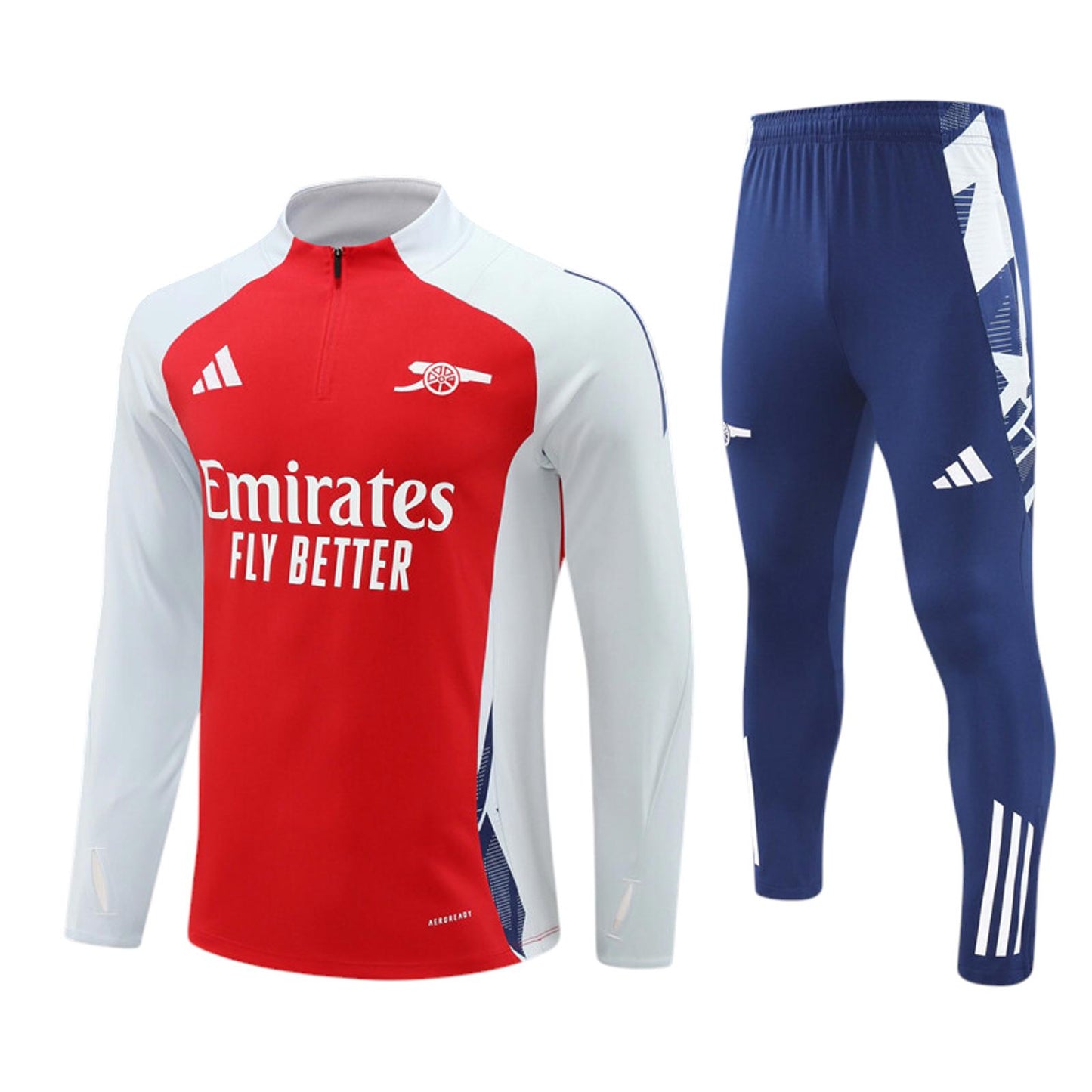 Arsenal Adidas Kids Tracksuit - Red, White & Navy