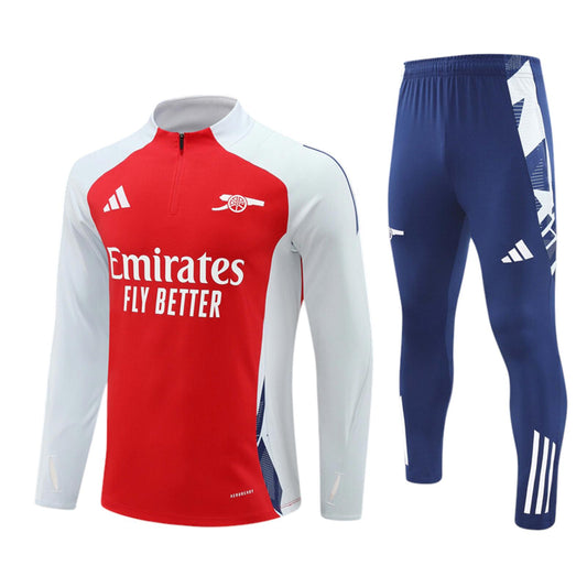 Arsenal Adidas Kids Tracksuit - Red, White & Navy