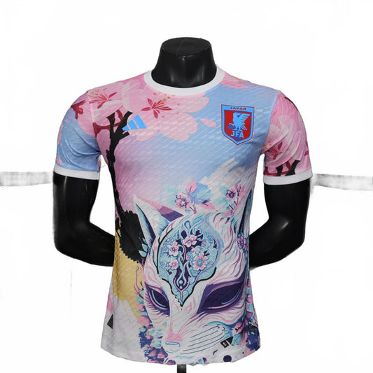 Japan Adidas Football Jersey - Cherry Blossom Design - Size Large