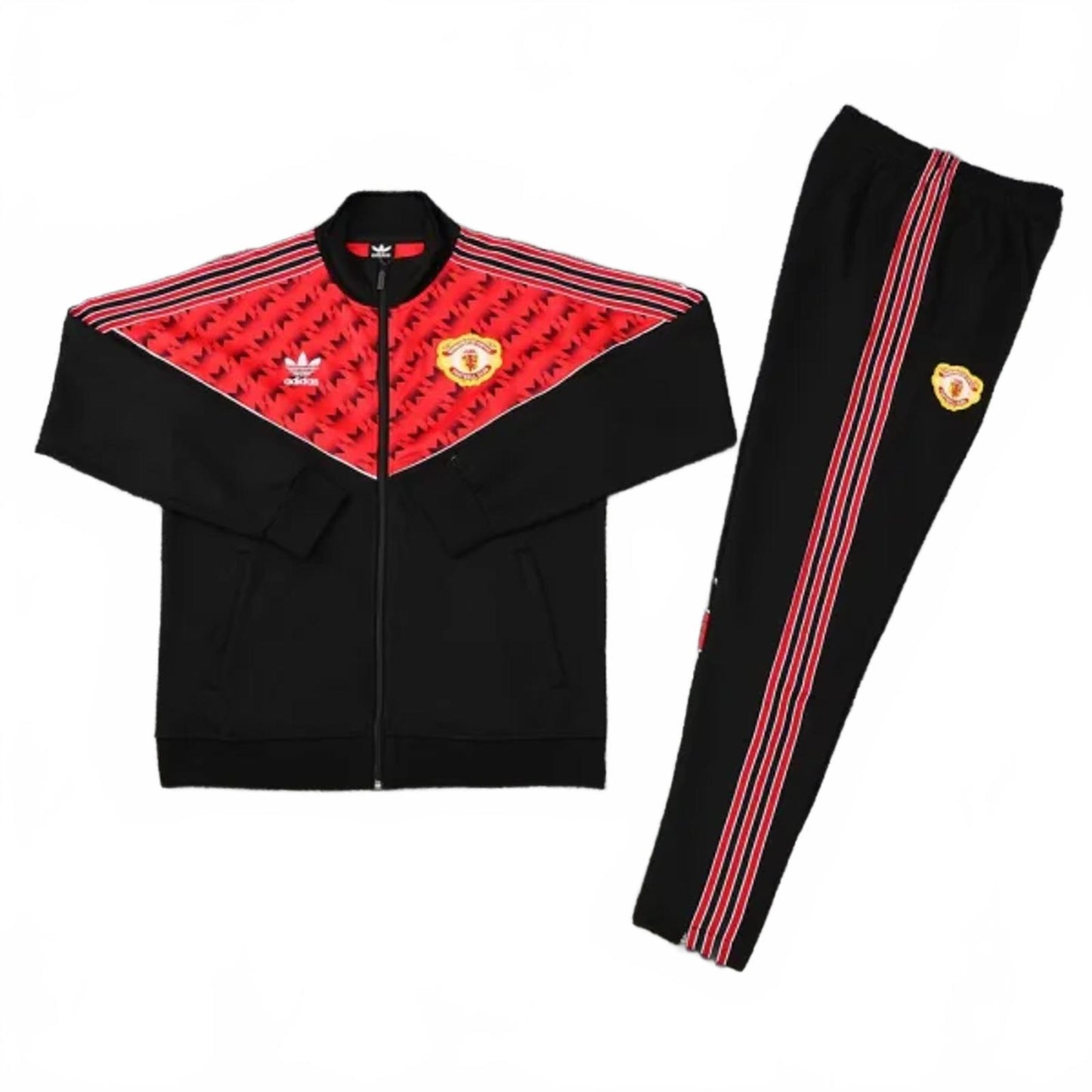 Manchester United 25/26 Adidas Originals Tracksuit - Black & Red