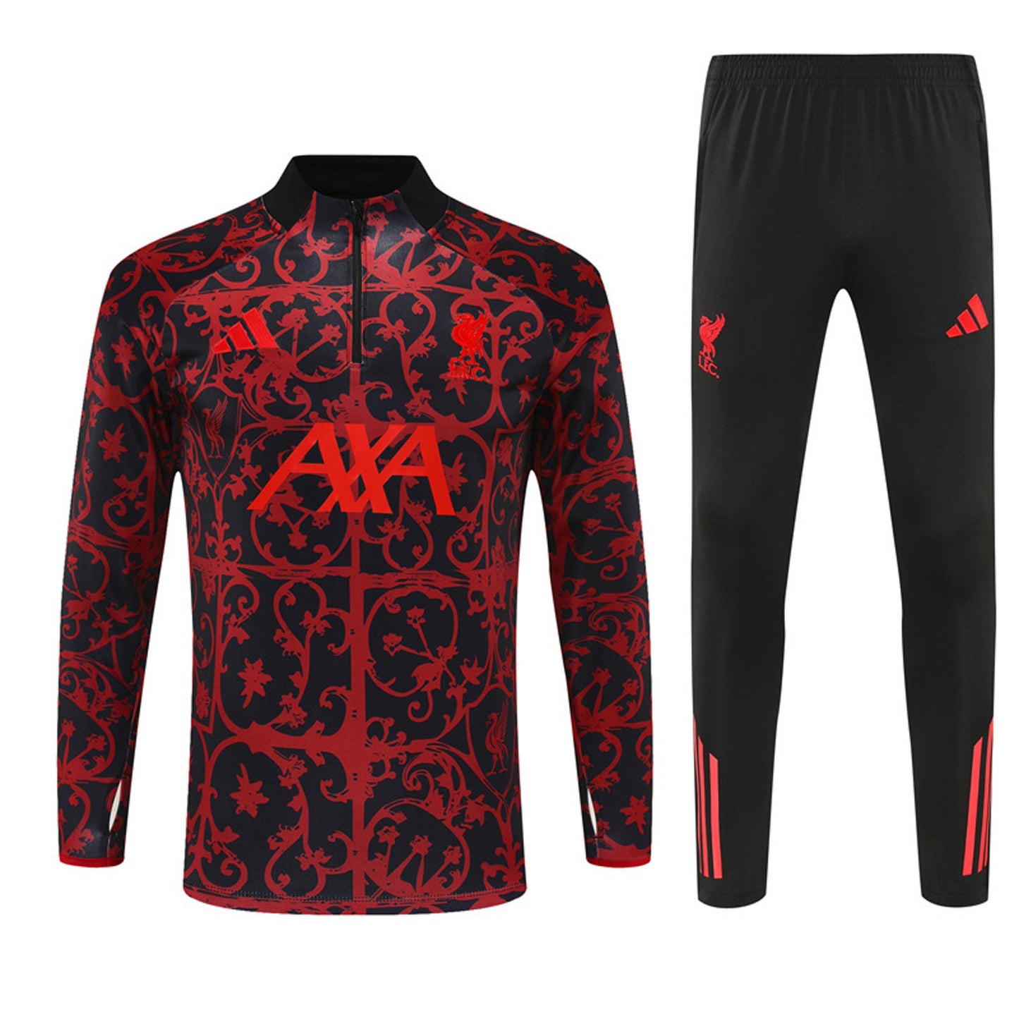Liverpool 25/26 Adidas Tracksuit - Red & Black