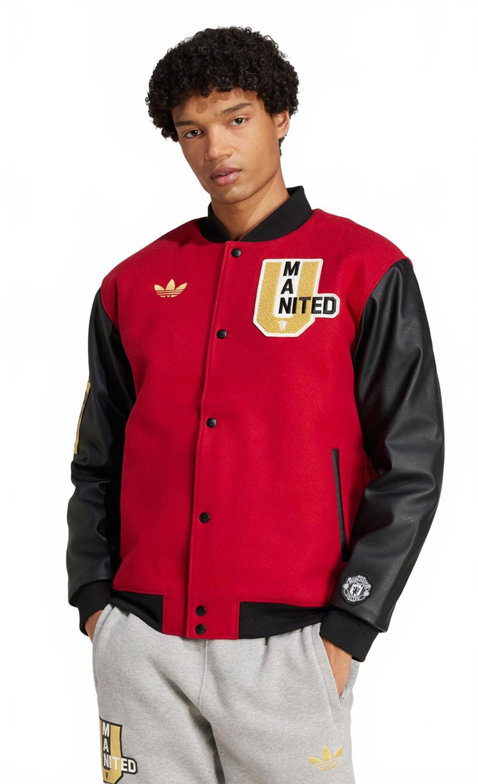 Manchester United VRCT Adidas Originals Jacket - Red & Black