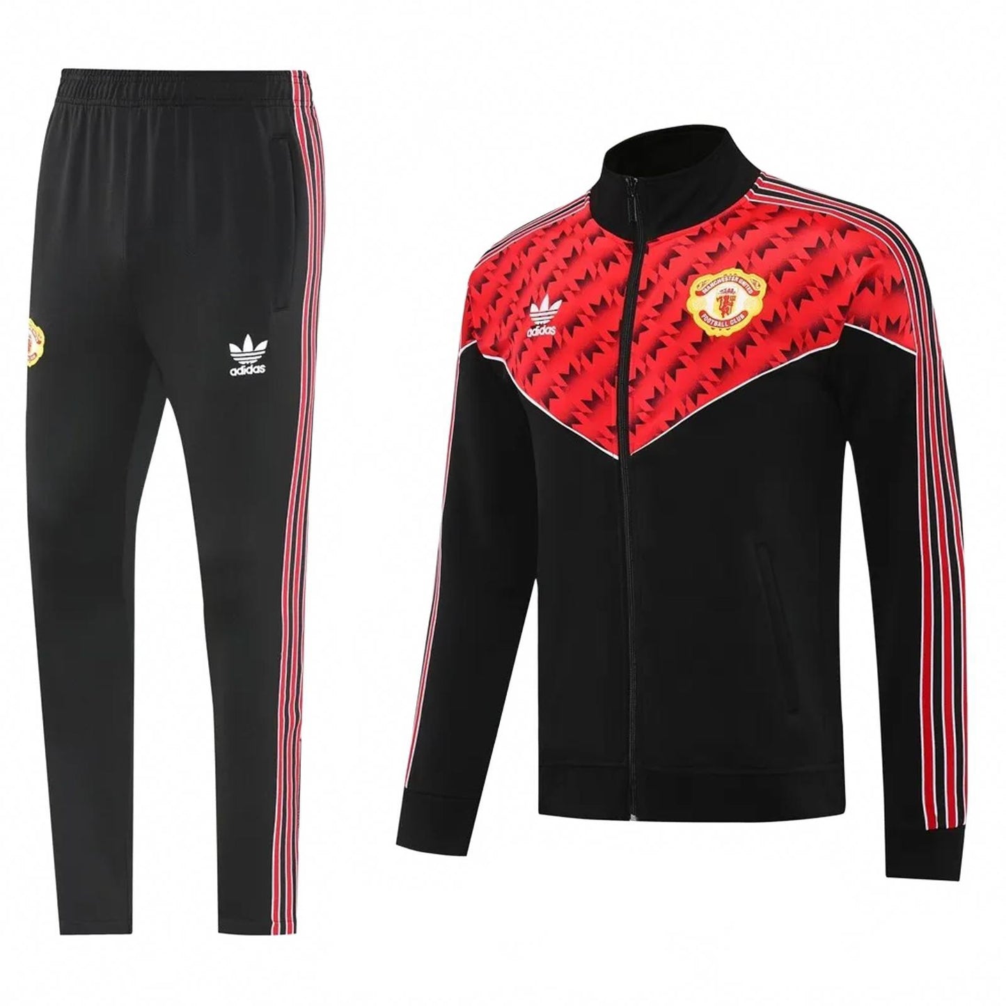 Manchester United 25/26 Adidas Originals Tracksuit - Black & Red
