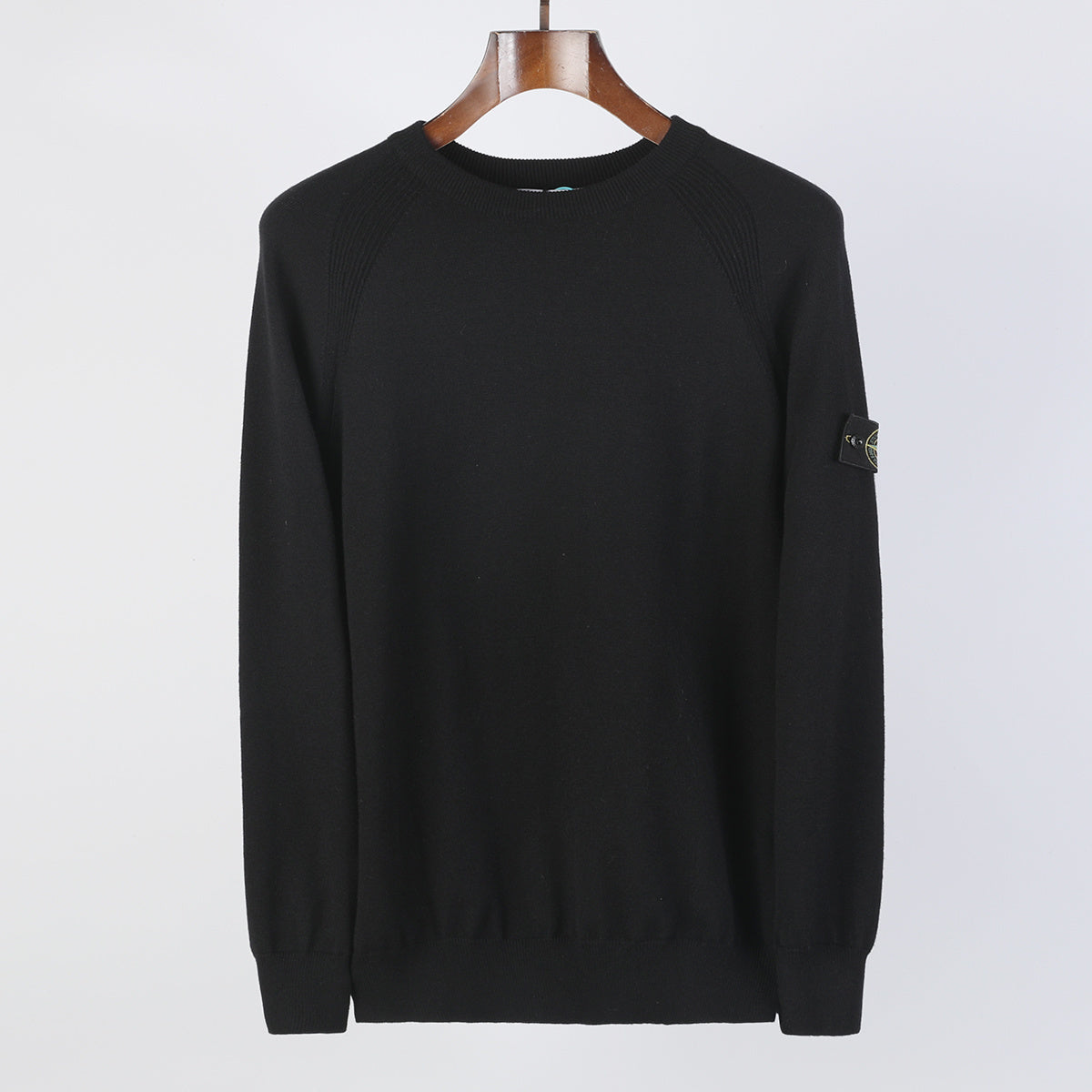Stone Island Virgin Wool Crew Neck Sweater
