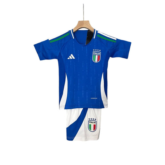 Italy 2024/2025 Adidas Kids Home Kit - Size 22 - 7/8 Years - Inc Socks