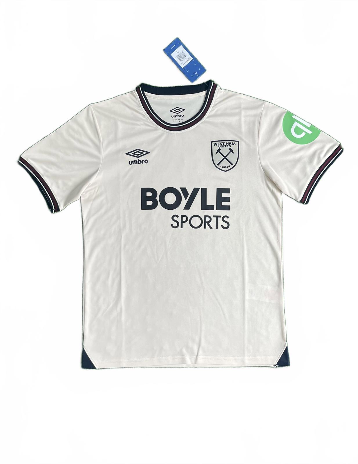 West Ham 25/26 Umbro Away Jersey - White - Fan Version