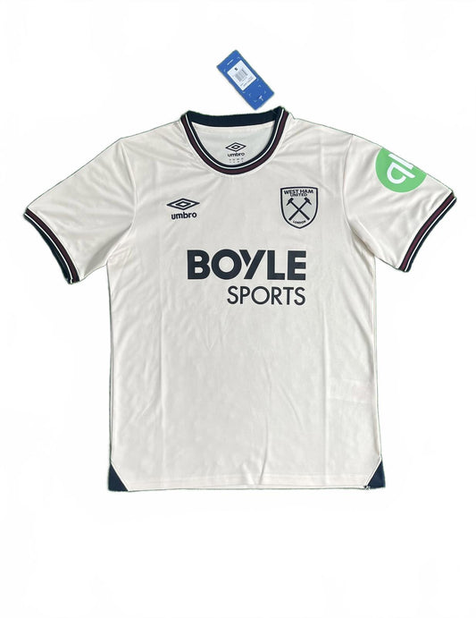 West Ham 25/26 Umbro Away Jersey - White - Fan Version