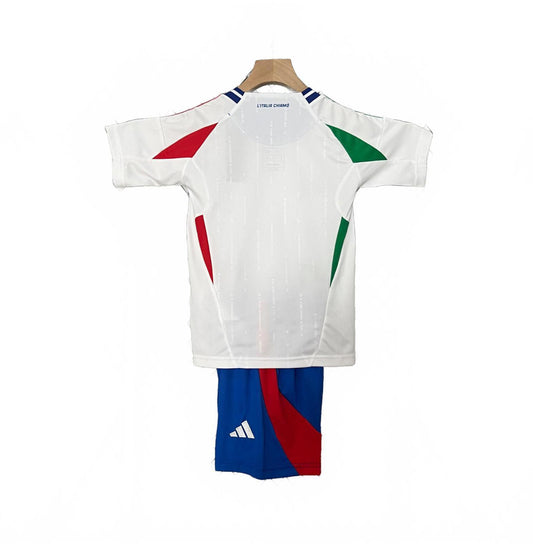 Italy 2025 Adidas Kids Away Kit - White - Inc Socks