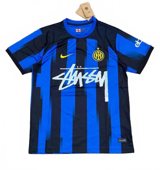 Inter Milan Nike x Stüssy Collab Home Jersey - Blue & Black - Size Extra Large