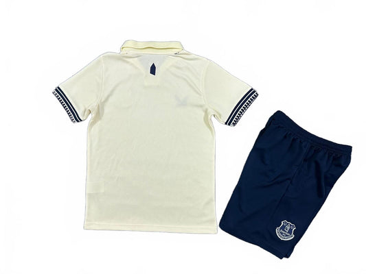 Everton 25/26 Castore Kids Away Jersey - White - Inc Socks