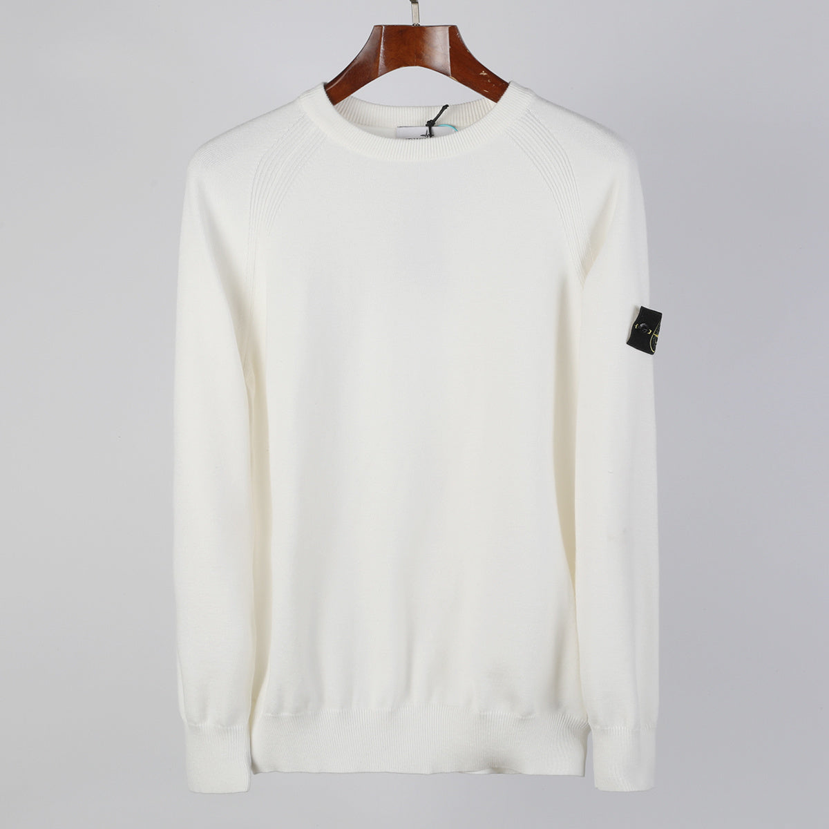Stone Island Virgin Wool Crew Neck Sweater