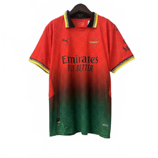 AC Milan Puma x Off White Collaboration Jersey - Fan Version