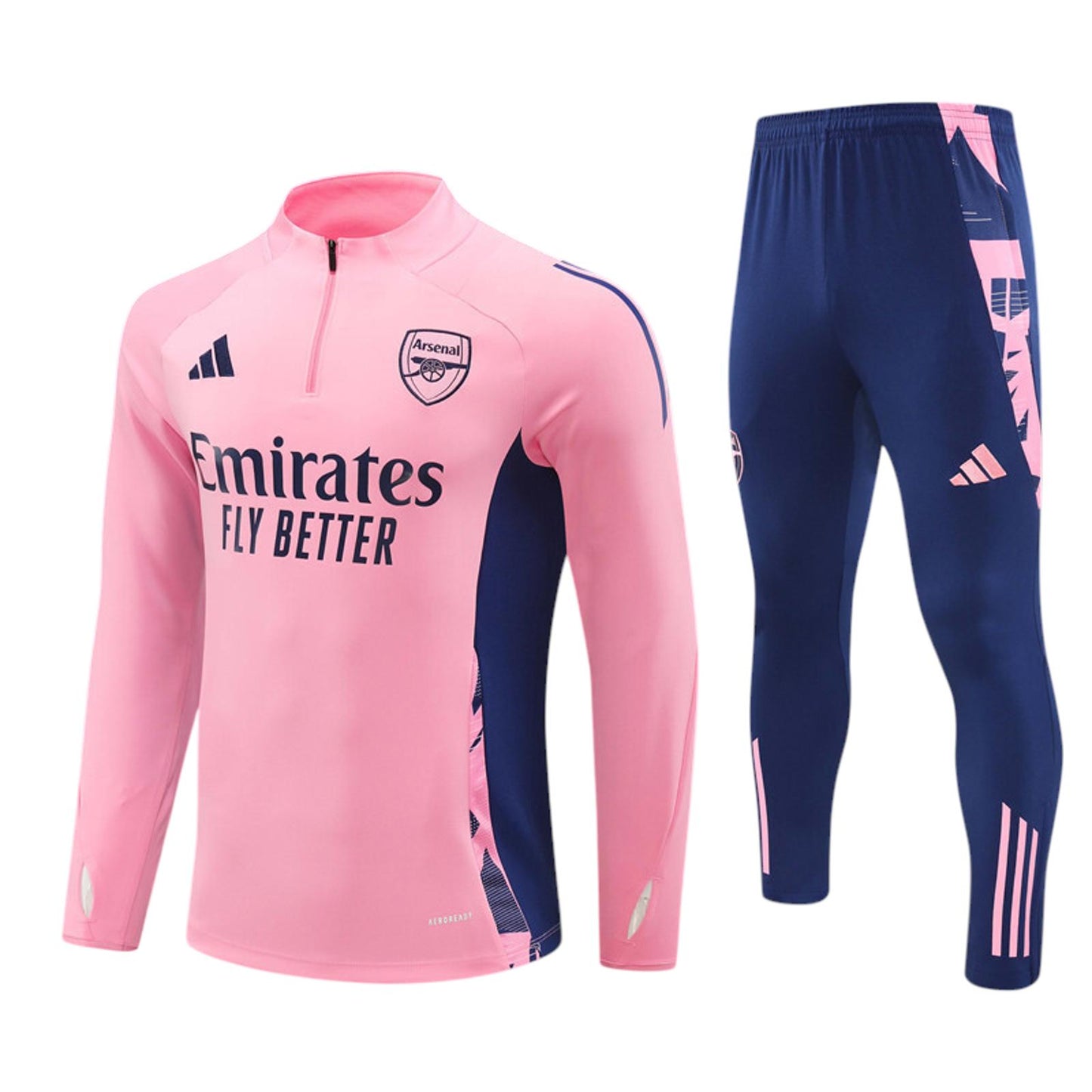 Arsenal Adidas Kids Tracksuit - Pink & Navy