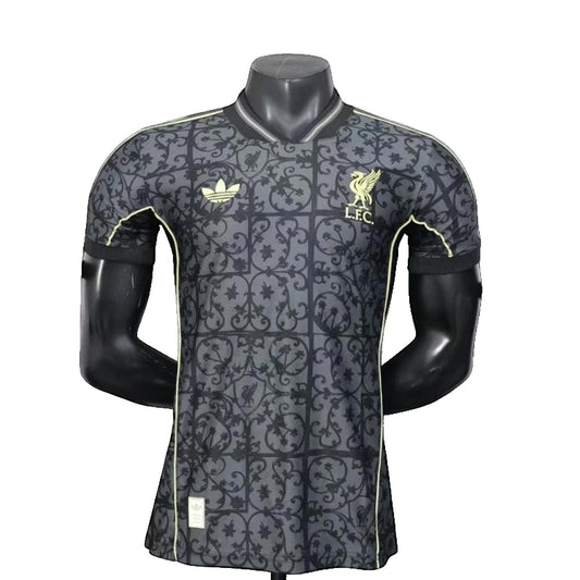 Liverpool 25/26 Adidas Special Edition Shirt - Black & Gold - Player Version