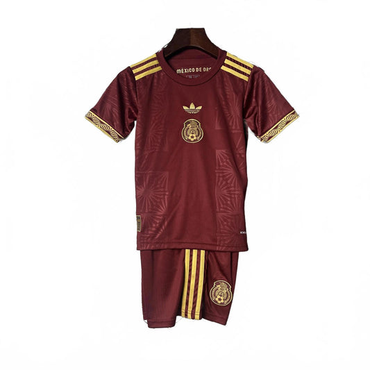 Mexico 2025 Kids Adidas Football Kit - Red - Size 16 - 2/4 Yrs Inc Socks