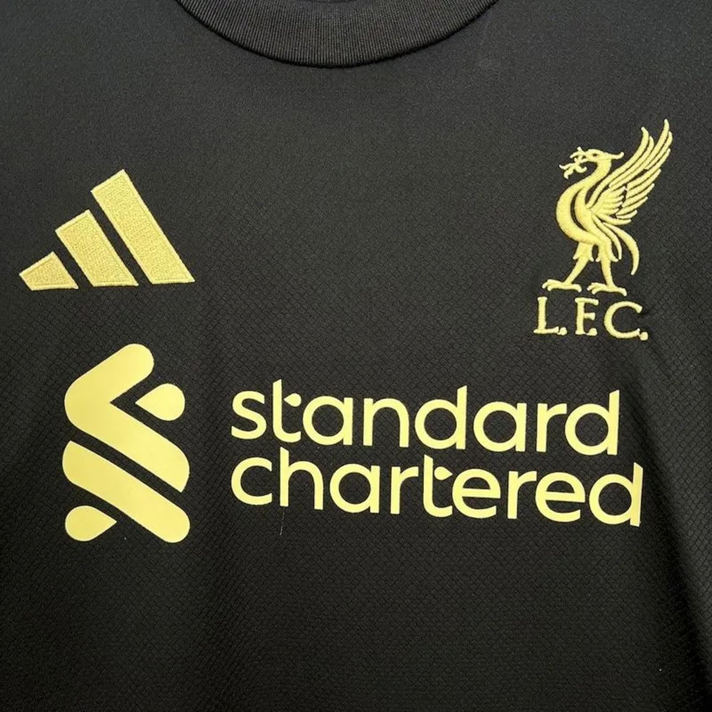 Liverpool FC 25/26 Adidas Gold Edition Jersey - Black - Fan Version