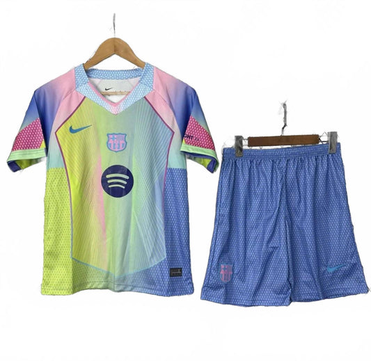 Barcelona 25/26 Nike Kids Kit - Rainbow - Inc Socks