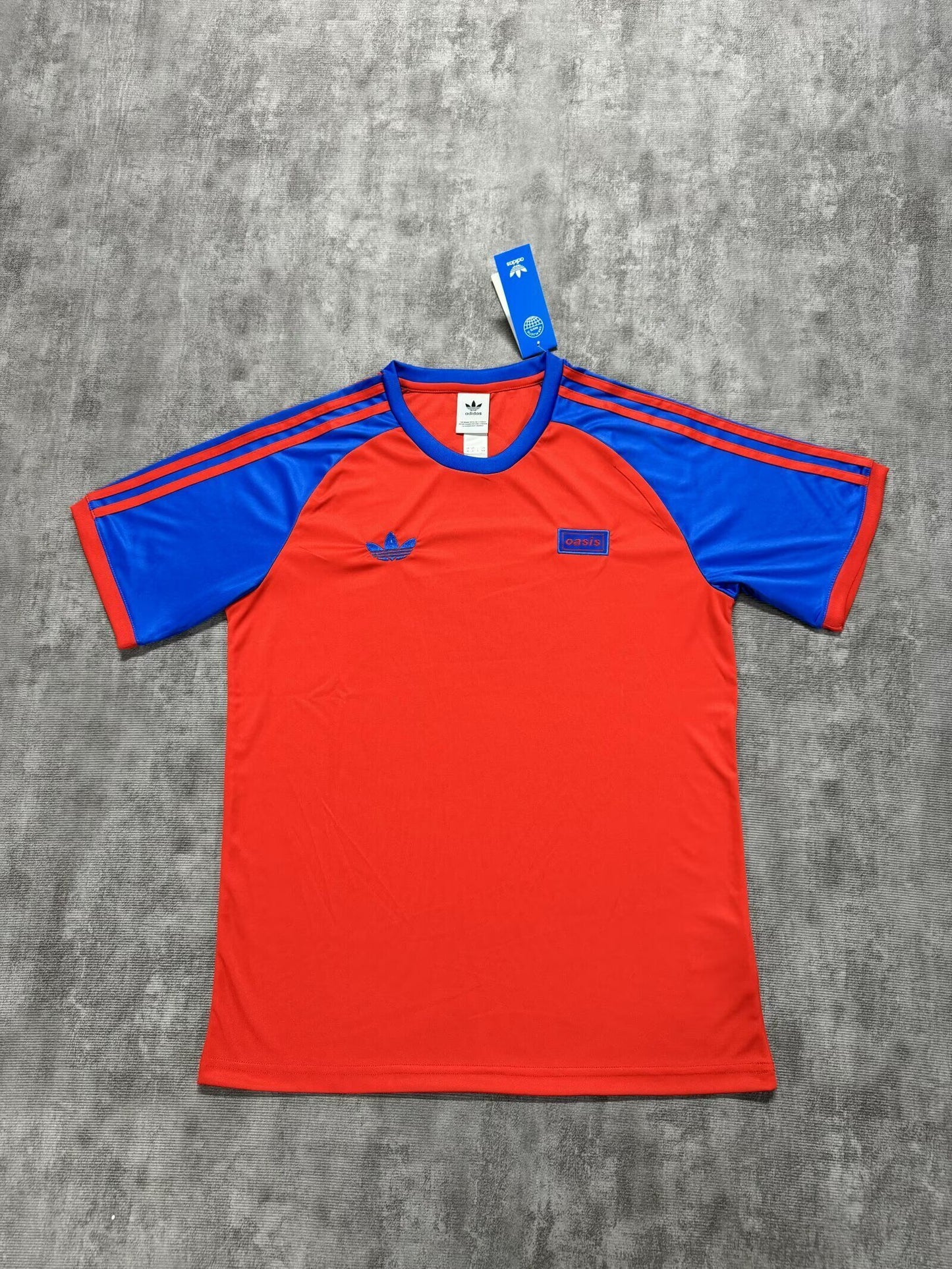 Adidas X Oasis 25/26 Band Football Jersey - Red/Blue
