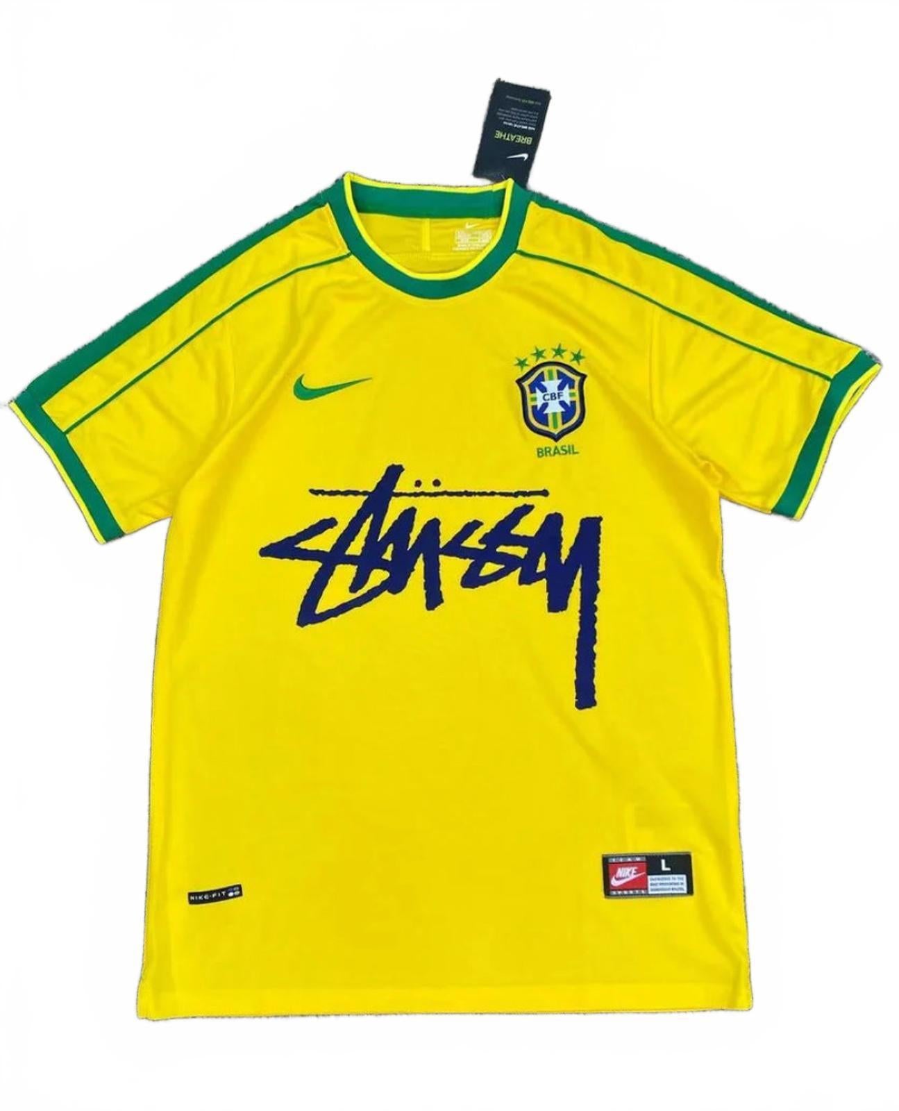 Brazil x Stüssy Nike Fashion Collab Home Jersey - Size Large