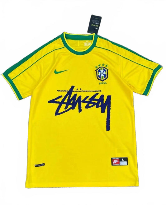Brazil x Stüssy Nike Fashion Collab Home Jersey - Size Large