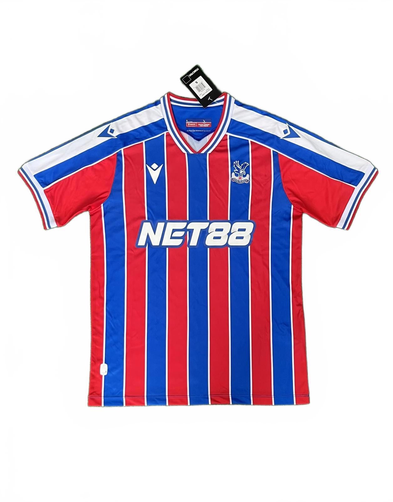 Crystal Palace 25/26 Macron Home Jersey - Red & Blue - Fan Version