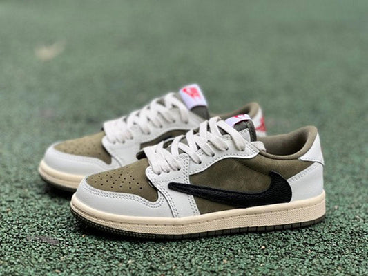 Travis Scott x Air Jordan 1 Low - Olive & Black Edition - Size 6