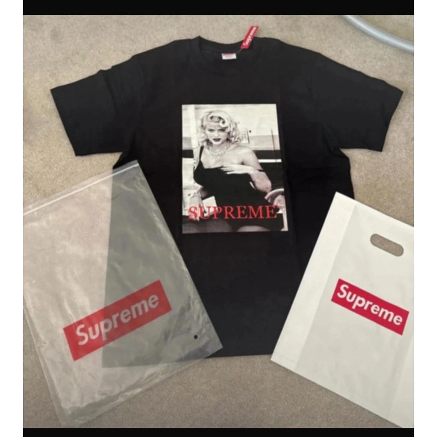 Supreme Anna Nicole Smith T-shirt - Black - Size Small