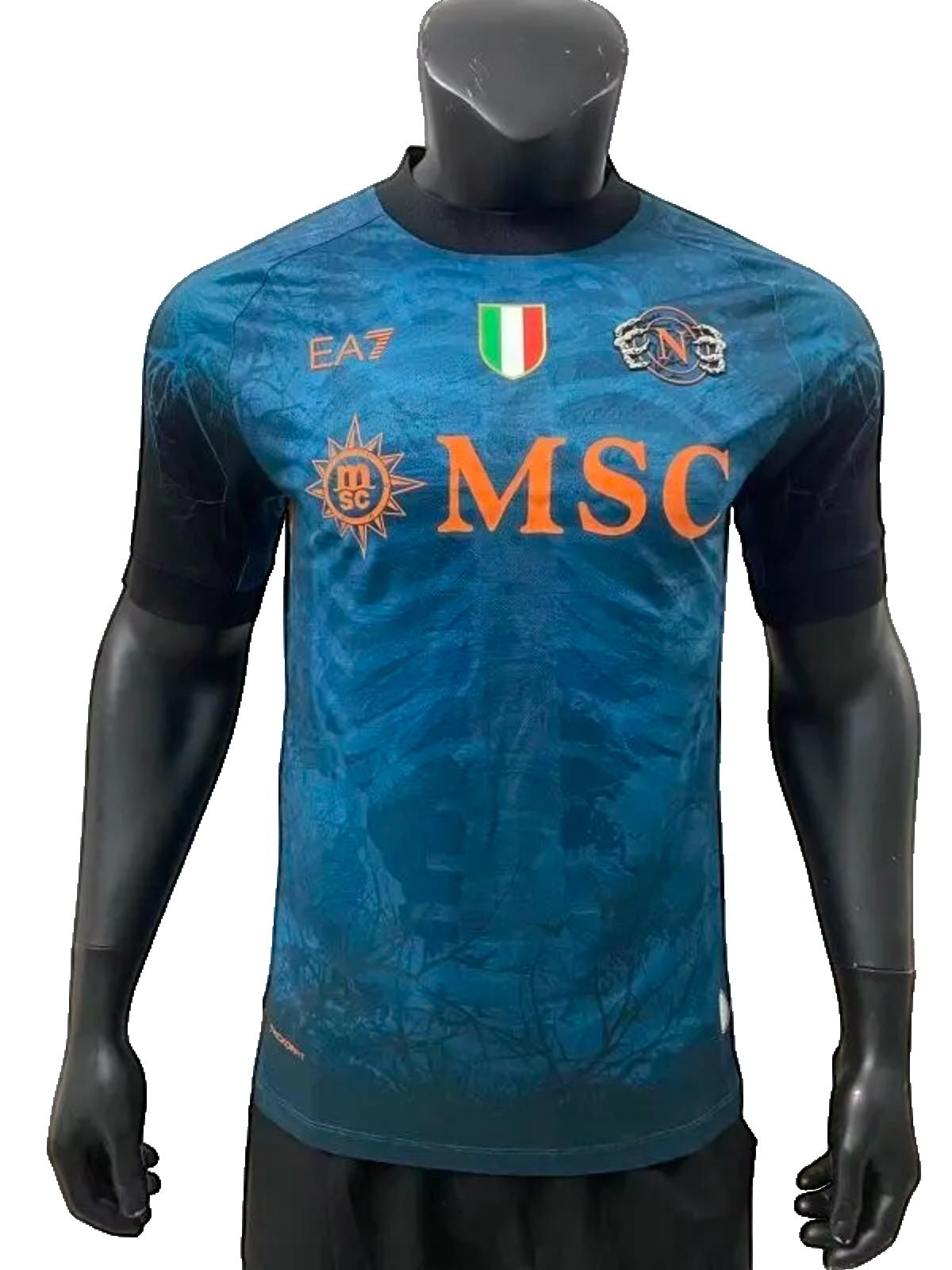 Napoli 25/26 EA7 Halloween Jersey - Blue - Player Version