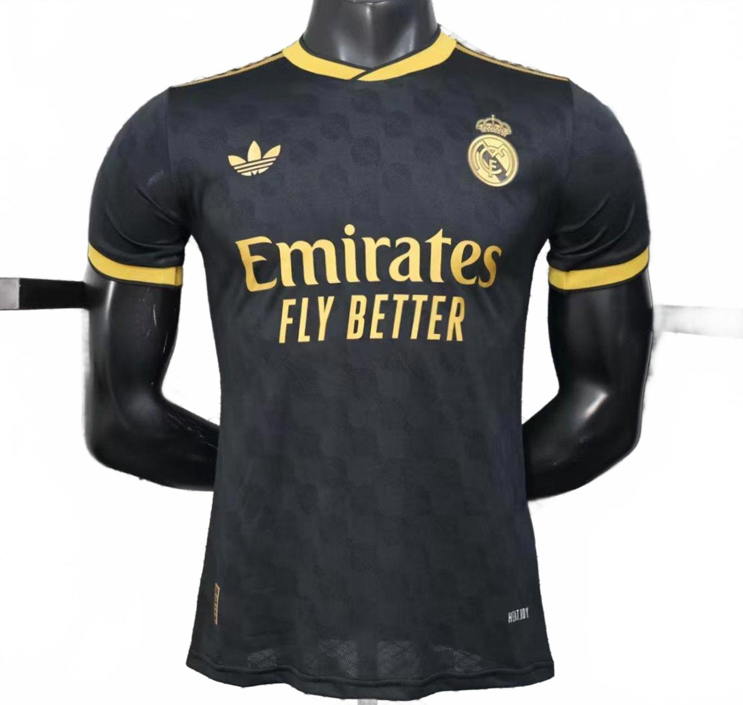 Real Madrid 25/26 Adidas Jersey - Black & Gold - Player Version