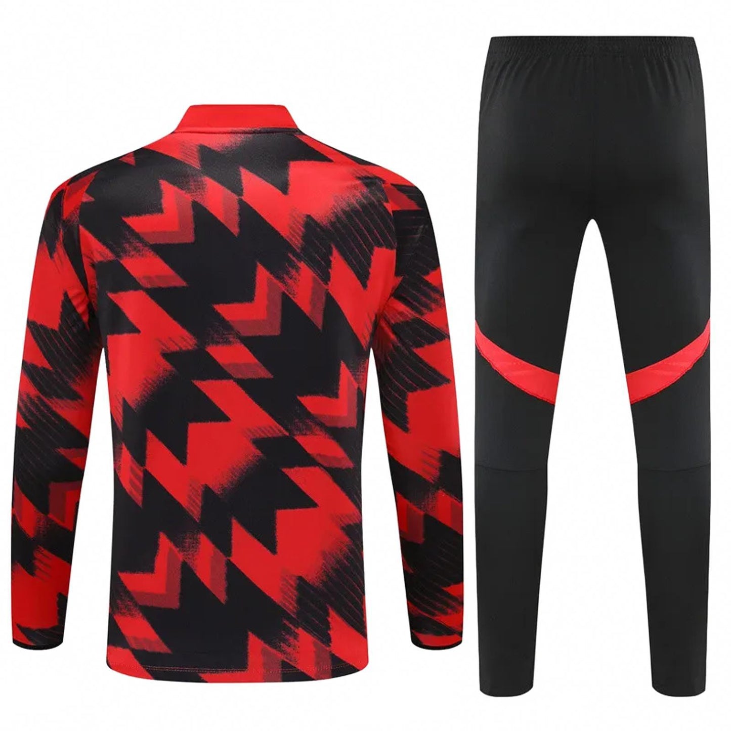 Manchester United 25/26 Adidas Tracksuit - Red & Black