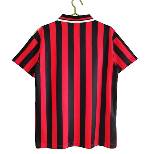 Manchester City 94/96 Umbro Retro Away Jersey - Red & Black